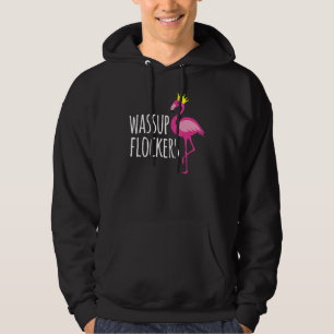 Veste À Capuche Qu'est-ce qui se passe Flockers Flamant Rose Hipst