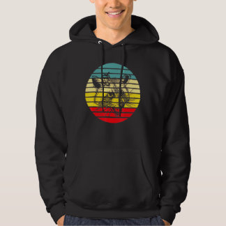 Veste À Capuche Raccoon vintage Retro Sunset Raccoon Tee