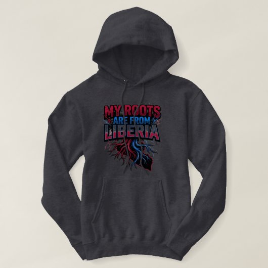 Veste À Capuche Racines du Liberia  (Design devant)