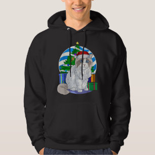 Veste À Capuche Ragdoll Chat Père Noël Décor Arbre de Noël