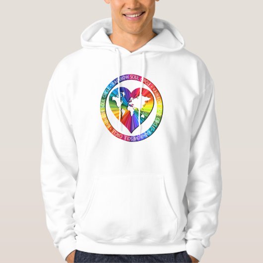 Veste À Capuche Rainbow Soul Circle (Devant)