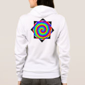 Veste À Capuche Rainbow Spiral par Kenneth Yoncich (Dos)