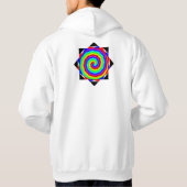 Veste À Capuche Rainbow Spiral par Kenneth Yoncich (Dos)
