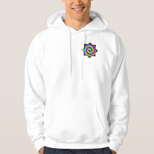 Veste À Capuche Rainbow Spiral par Kenneth Yoncich (Devant)