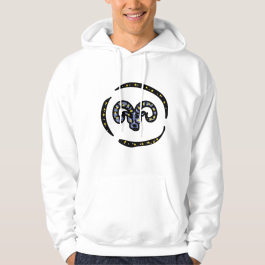 Veste À Capuche Ram Sign Sweatshirt – Aries Vibe Apparel (Devant)