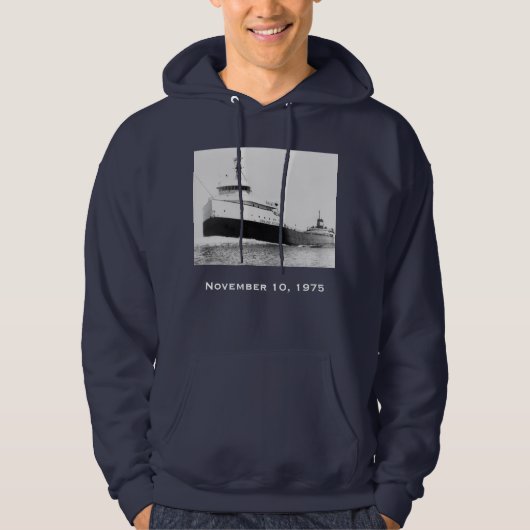 Veste À Capuche Rappelez-vous l'Edmund Fitzgerald (Devant)