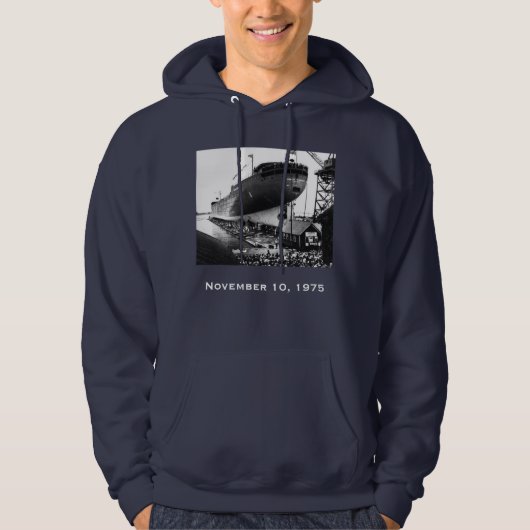 Veste À Capuche Rappelez-vous l'Edmund Fitzgerald (Devant)