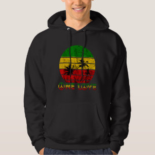 Veste À Capuche Rasta Reggae One Love Retro Vintage Sunset Jamaïqu