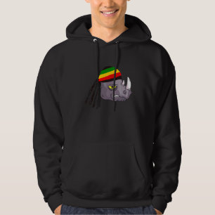 Veste À Capuche Rasta Reggae Rhino Rastafarian Roots One Love Jama