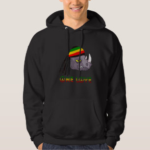 Veste À Capuche Rasta Rhino Reggae One Love Rastafarian Roots Jama