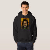 Veste À Capuche Rastaman Reggae Dub Jah Rasta design Premium (Devant entier)