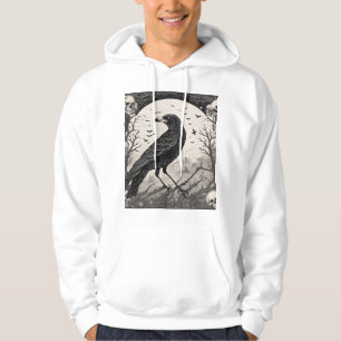 Veste À Capuche Raven's Embrace : Une danse des crânes et des Rose