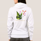 Veste À Capuche Ravissement des papillons élégants (Dos)