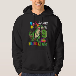 Veste À Capuche Rawr Im 9 Dinosaur Anniversaire Garçon 9 Anniversa