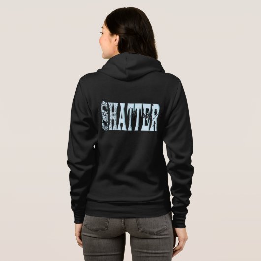 Veste À Capuche Réalité Brisée - Art numérique créatif (Dos entier)