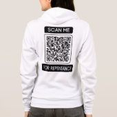 Veste À Capuche Rechercher le repentir QR Code féminin Full Zip (Dos)