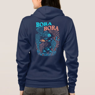 Veste À Capuche Récif corallien de Bora Bora
