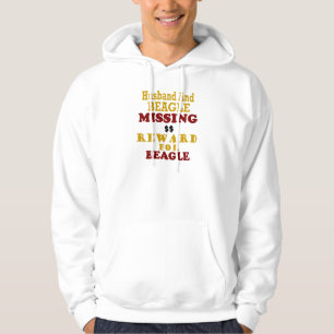 Veste À Capuche Récompense absente de beagle et de mari pour le