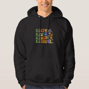 Veste À Capuche Recycler Réutiliser Renouveler Repenser Activisme