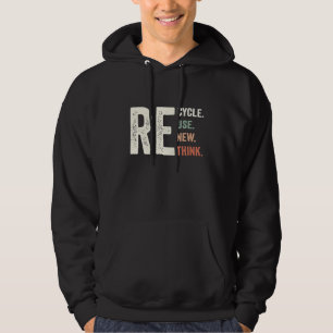 Veste À Capuche Recycler Réutiliser Renouveler Repenser Crise Envi