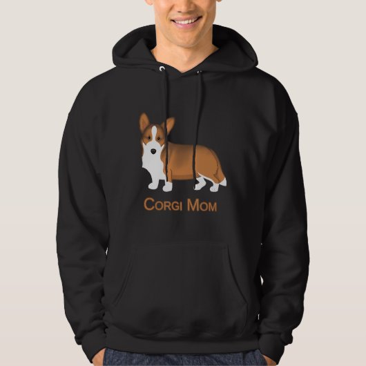 Veste À Capuche Red Sable Cardigan Welsh Corgi Maman Chien (Devant)