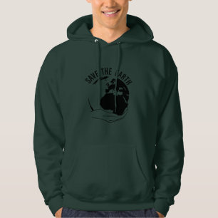 Veste À Capuche Réduire la réutilisation recycler sauver la terre