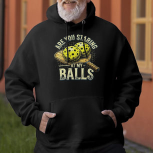Veste À Capuche Regardez-Vous Mes Balles - Vêtements de Pickleball