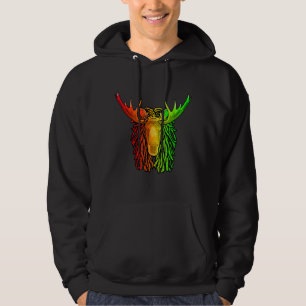 Veste À Capuche Reggae Cool Moose Dreadlocks Rasta Dreads Rastafar