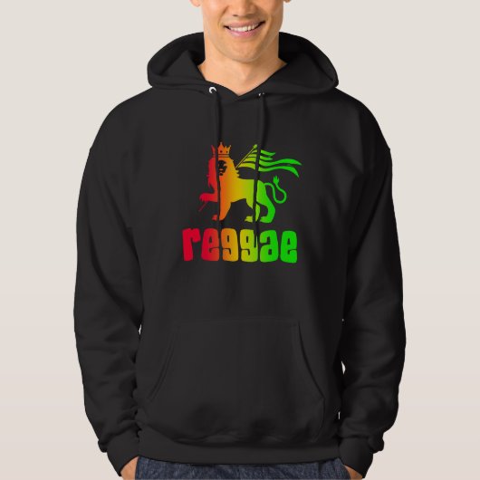 Veste À Capuche Reggae Rasta Lion (Devant)