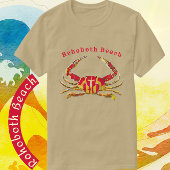 Veste À Capuche Rehoboth Beach Delaware Crabe de l'océan rouge et 