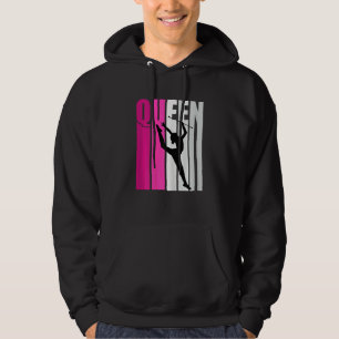 Veste À Capuche Reine de gymnastique de baton rose Gymnastique Fil
