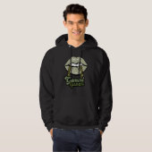 Veste À Capuche Reine Gémeaux Lèvres Vertes (Devant entier)