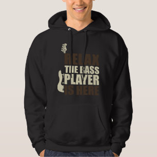 Veste À Capuche Relax Le Lecteur Basse Est Ici Basse Guitare 2