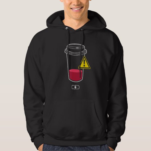 Veste À Capuche Remplissez la batterie vide requise Enthus Coffee (Devant)