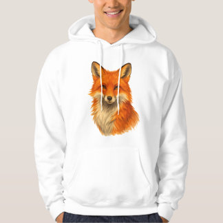 Veste À Capuche Renard aquarelle | pull à capuche