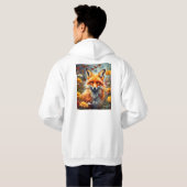Veste À Capuche Renard dans la prairie (Dos entier)