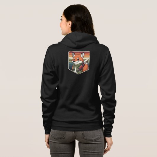 Veste À Capuche Renard en colère mignon (Dos entier)