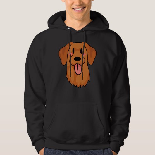 Veste À Capuche Renard Red Labrador Retriever Face (Devant)