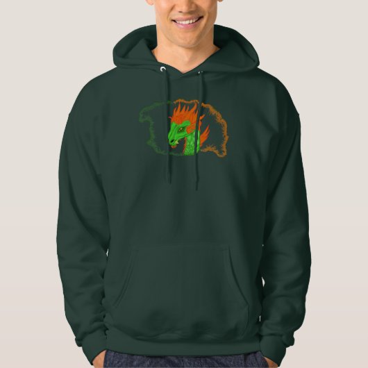 Veste À Capuche Repaire du dragon de feu (Devant)