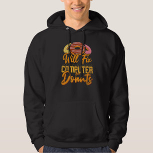 Veste À Capuche Réparera L'Ordinateur Pour Le Programme De Support