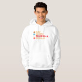 Veste À Capuche Répéter le baseball du sommeil (Devant entier)