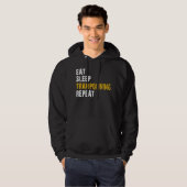 Veste À Capuche répéter le trampolage du sommeil (Devant entier)