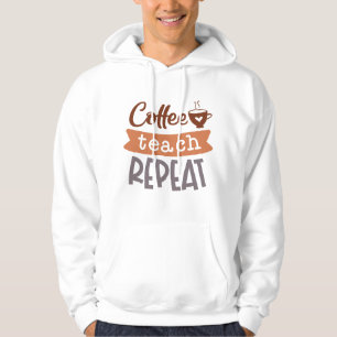 Veste À Capuche Répétition de l'enseignement du café