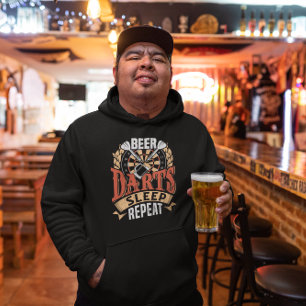 Veste À Capuche Répétition du sommeil des fléchettes de bière - Ch