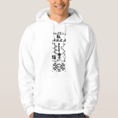 Veste À Capuche Réponse du message binaire Arecibo (Devant)
