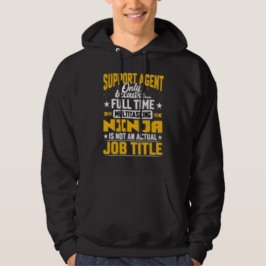 Veste À Capuche Représentant du support du titre du travail de l'a (Devant)