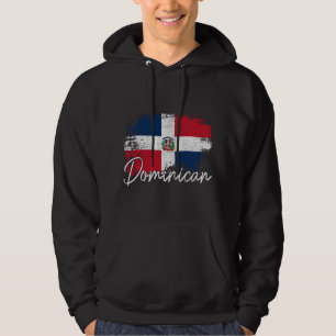 Veste À Capuche République Dominicaine Drapeau Vintage Dominicaine