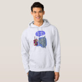 Veste À Capuche requin, soyons amis (Devant entier)