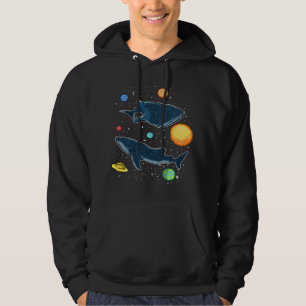 Veste À Capuche Requins Dans La Galaxie Amusante Baleine Amateur D