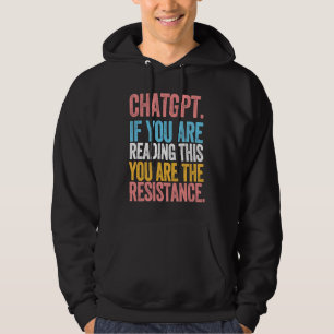 Veste À Capuche résistance CHATGPT intelligence artificielle langu